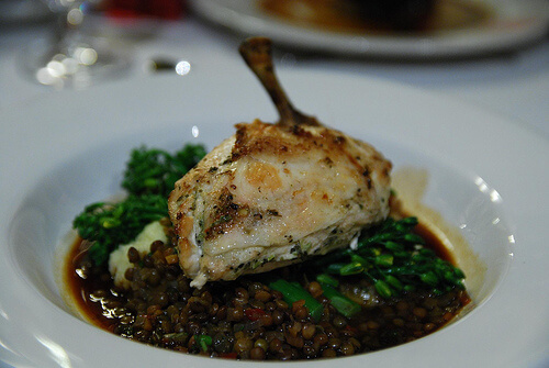 ricette di lenticchie con pollo