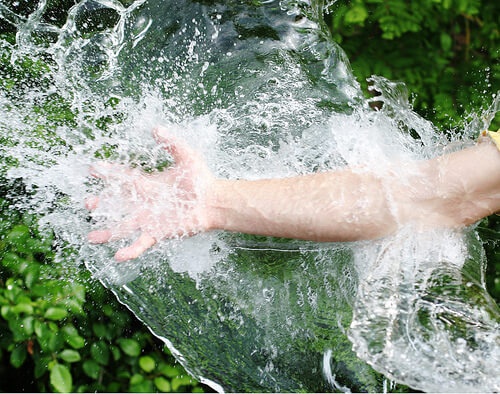 Acqua sul braccio