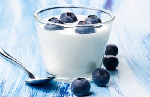 Yogurt e mirtilli