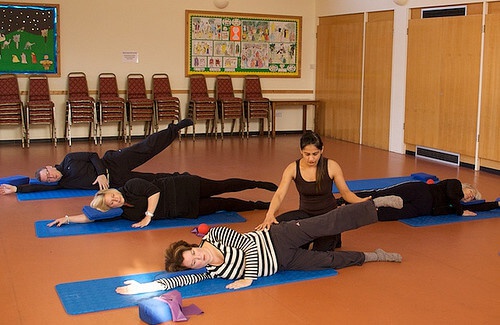 Lezione di pilates