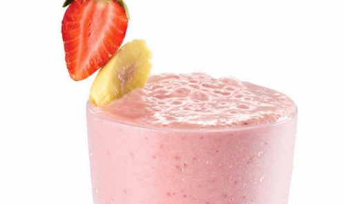 Frullato alla banana e fragola