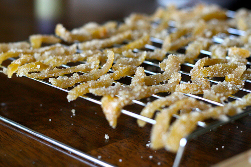 scorza di limone candita