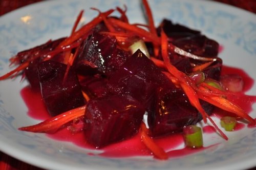 Insalata di barbabietola e carote