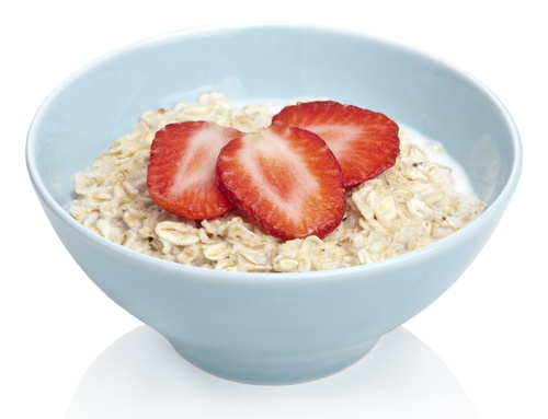 Tazza di avena e fragole