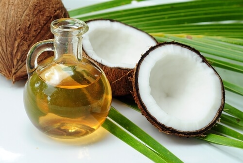 olio di cocco per alleviare le cicatrici