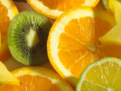 Arancia e kiwi per eliminare il muco