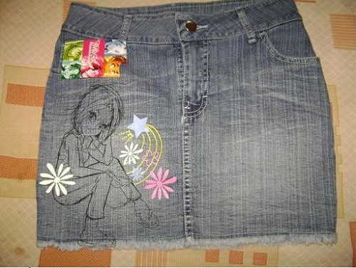 gonna jeans