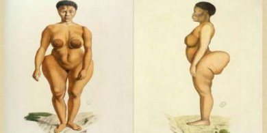 La triste storia della donna esibita per i suoi grandi glutei