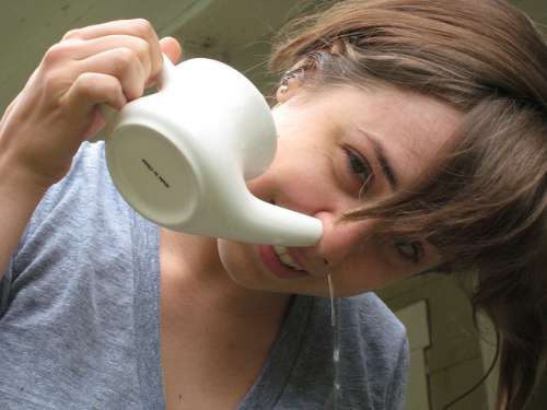 eliminare il muco con una lota