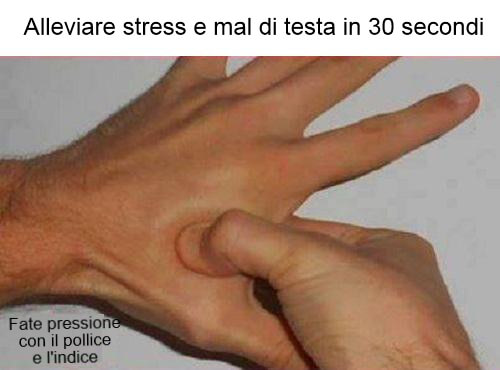 Alleviare il mal di testa in 30 secondi