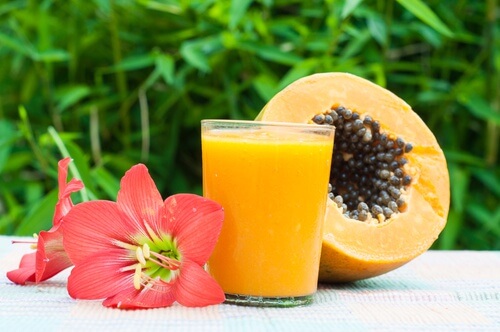 Papaya e succo
