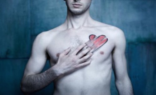 Giovane con infarto