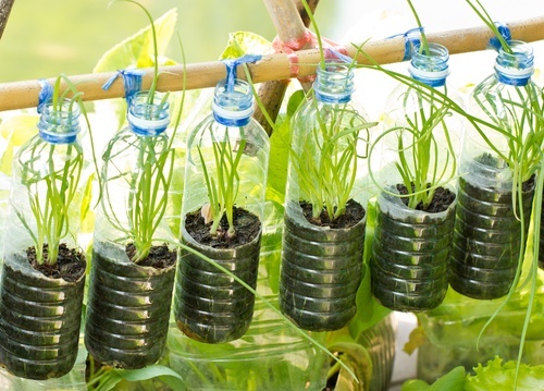 riciclare le bottiglie di plastica