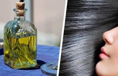 Olio di rosmarino per i capelli