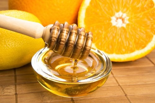 arancia e miele per mani secche