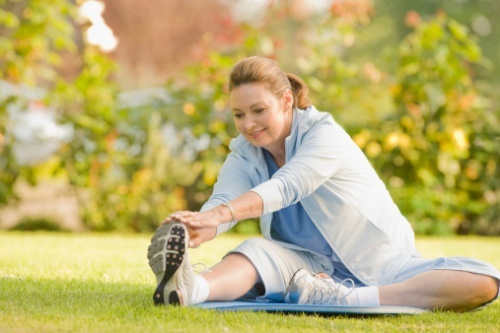 donna fa streatching
