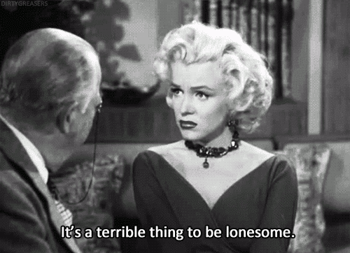 Marilyn Monroe solitudine