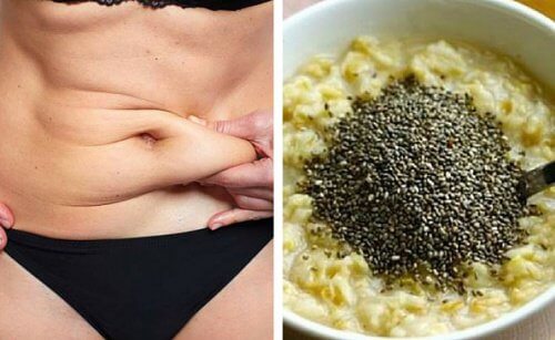Colazione con avena e semi di chia per appiattire il ventre