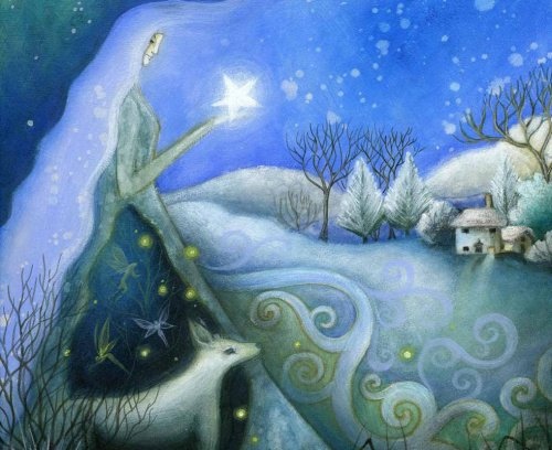 donna sulla neve