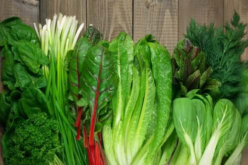 Alimenti antinfiammatori: verdure a foglia verde.