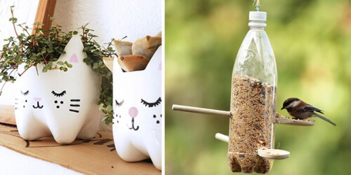 13 idee creative per riutilizzare le bottiglie di plastica