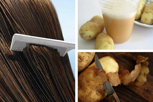 Acqua di bucce di patate: utile per rinforzare i capelli