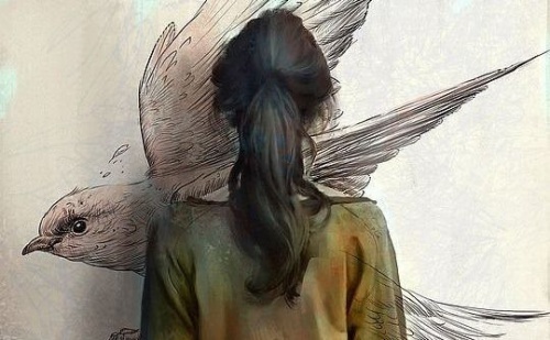 Ragazza di schiena