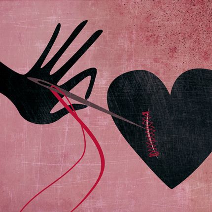 cuore cucito