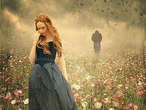 falsa compagnia - donna che si allontana dal partner