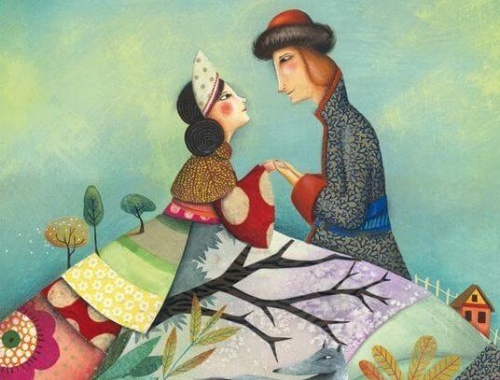 Coppia che si guarda negli occhi