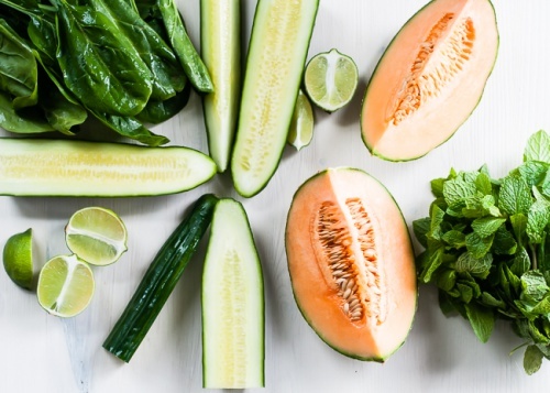 frullato-di melone-spinaci