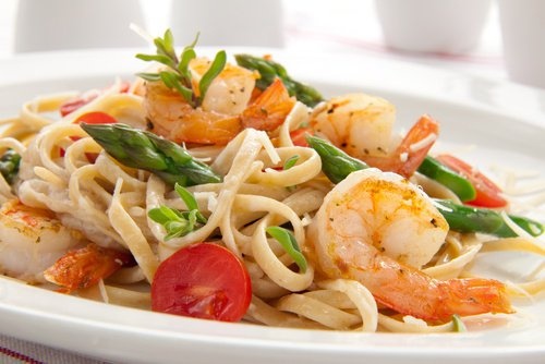 Pasta con i gamberi