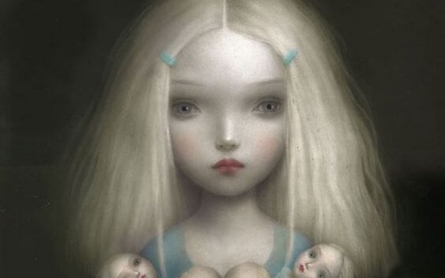 Bambina bionda Bambino difficile