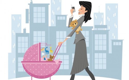 La lotta giornaliera di una mamma lavoratrice