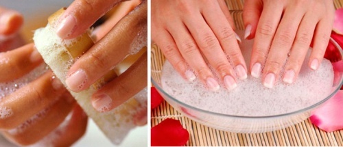 Pulire le unghie prima della manicure