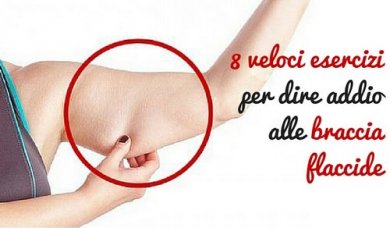 8 veloci esercizi per dire addio alle braccia flaccide