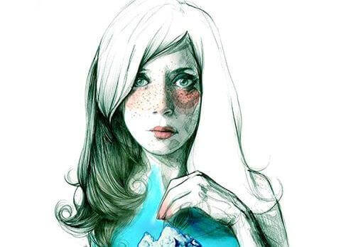 Meritare di più - Donna con una montagna sul petto