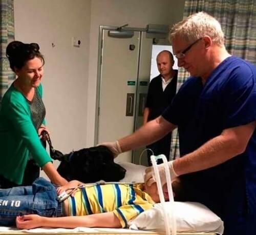 mahe e james in ospedale