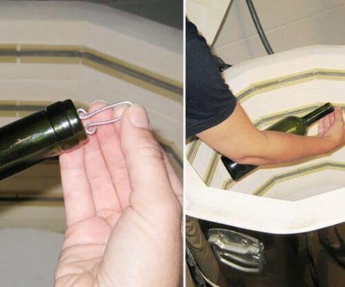 Mettere gancio nella bottiglia