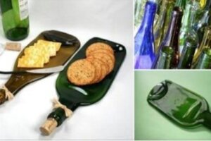 Come trasformare una bottiglia di vetro in un originale tagliere