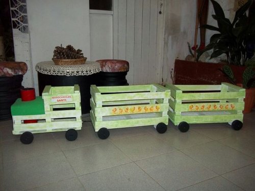 cassette della frutta Trenino per i bimbi