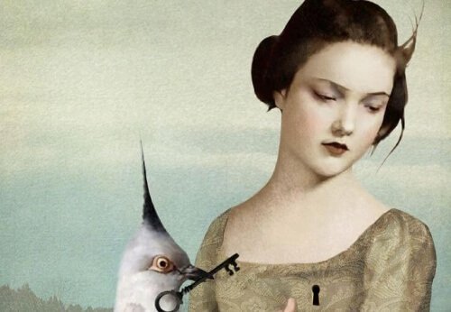 donna-con-serratura-nel petto emotivamente maturi