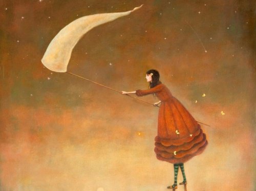 ragazza che acchiappa i sogni fiducia in sé