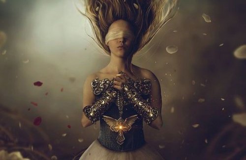 Ragazza-bendata amatevi