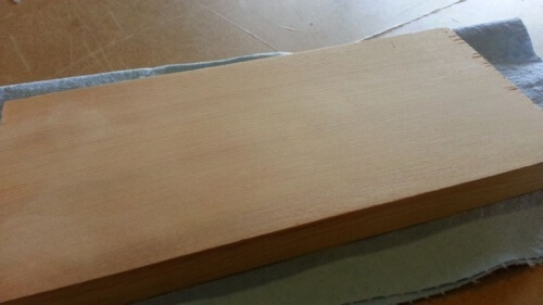 Tavola di legno ammaccatura