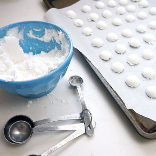 pastiglie deodoranti in preparazione