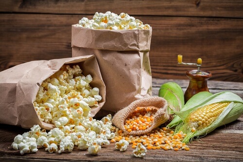 pop corn e pannocchia