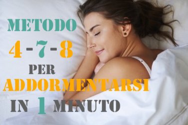 Come addormentarsi in meno di 1 minuto
