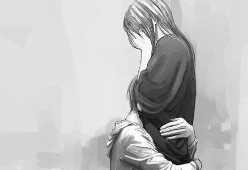 Coppia-che-si-abbraccia-e-piange relazioni liquide