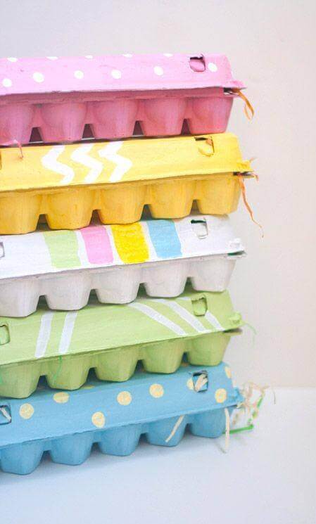 Riciclare i cartoni delle uova per conservare gli oggetti